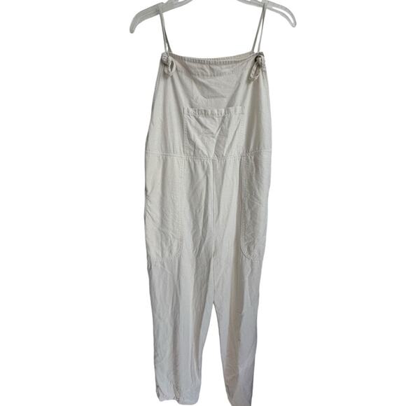 Lacausa Raw Silk Overalls size S Jumpsuit Pants in Cancas Pockets - Picture 9 of 9